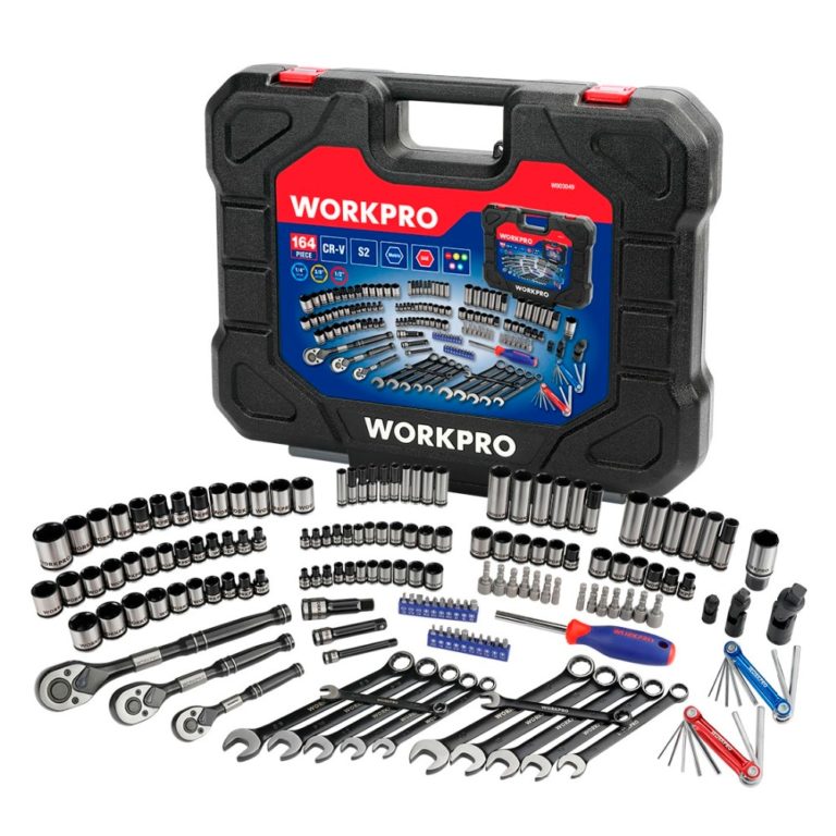WORKPRO 164PC Tool Set Socket Wrench Set Hand Tools for Car Repair Set