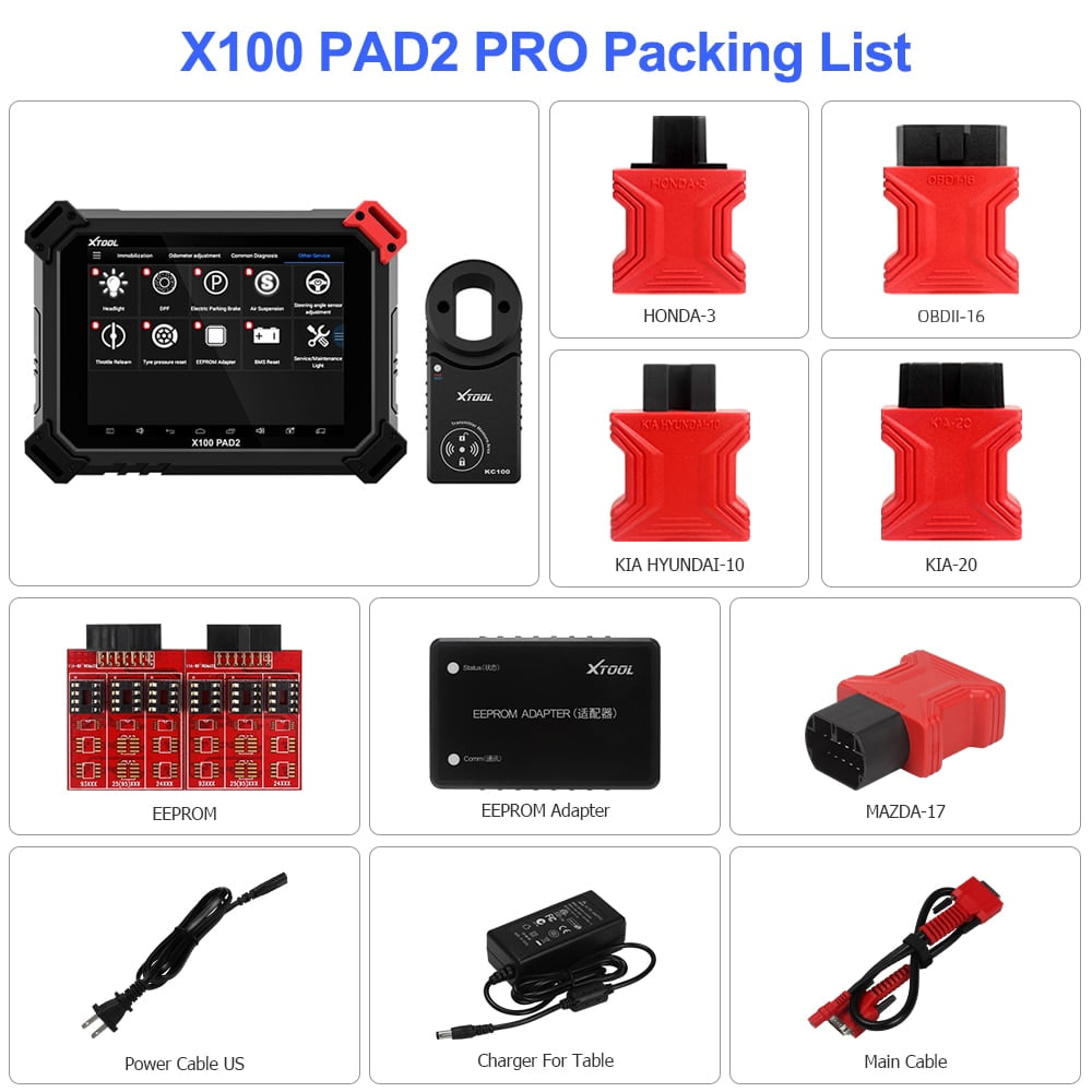 Xtool X100 Pad2 Pro Diagnostic Service Scanner IMMO KEY Programmer Code Reader
